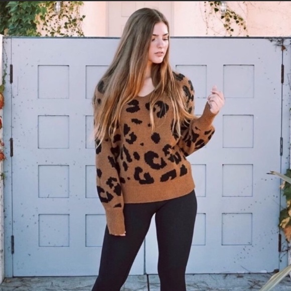 Sweaters - Wild About You Leopard Print Sweater